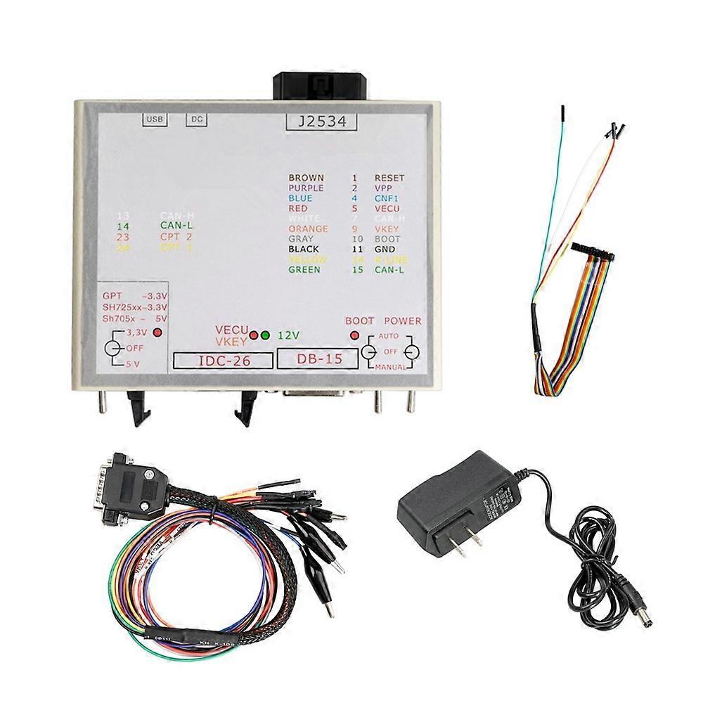 Redkid KTM FLASH JTAG Power Box ECU-Soft Programmer Via J2534 Works 3 Modes Green LED Openport 2.0 Multi-Purpose ECU Tool Full Set