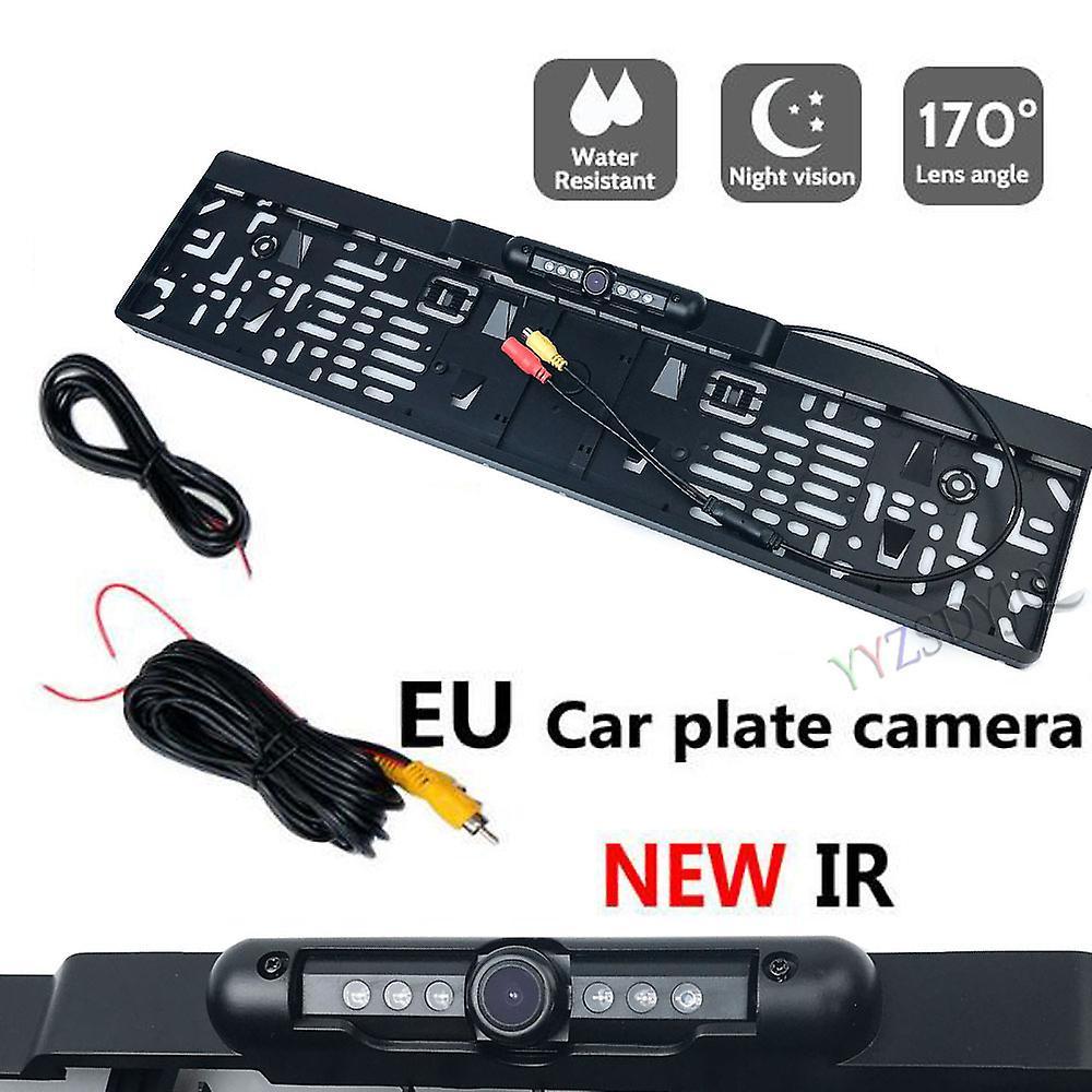 Heedy New Arrival Wirless Euro Car License Plate Frame Holder Rear View Camera 6 Ir Led Ip68 Night Vision Wire Camera