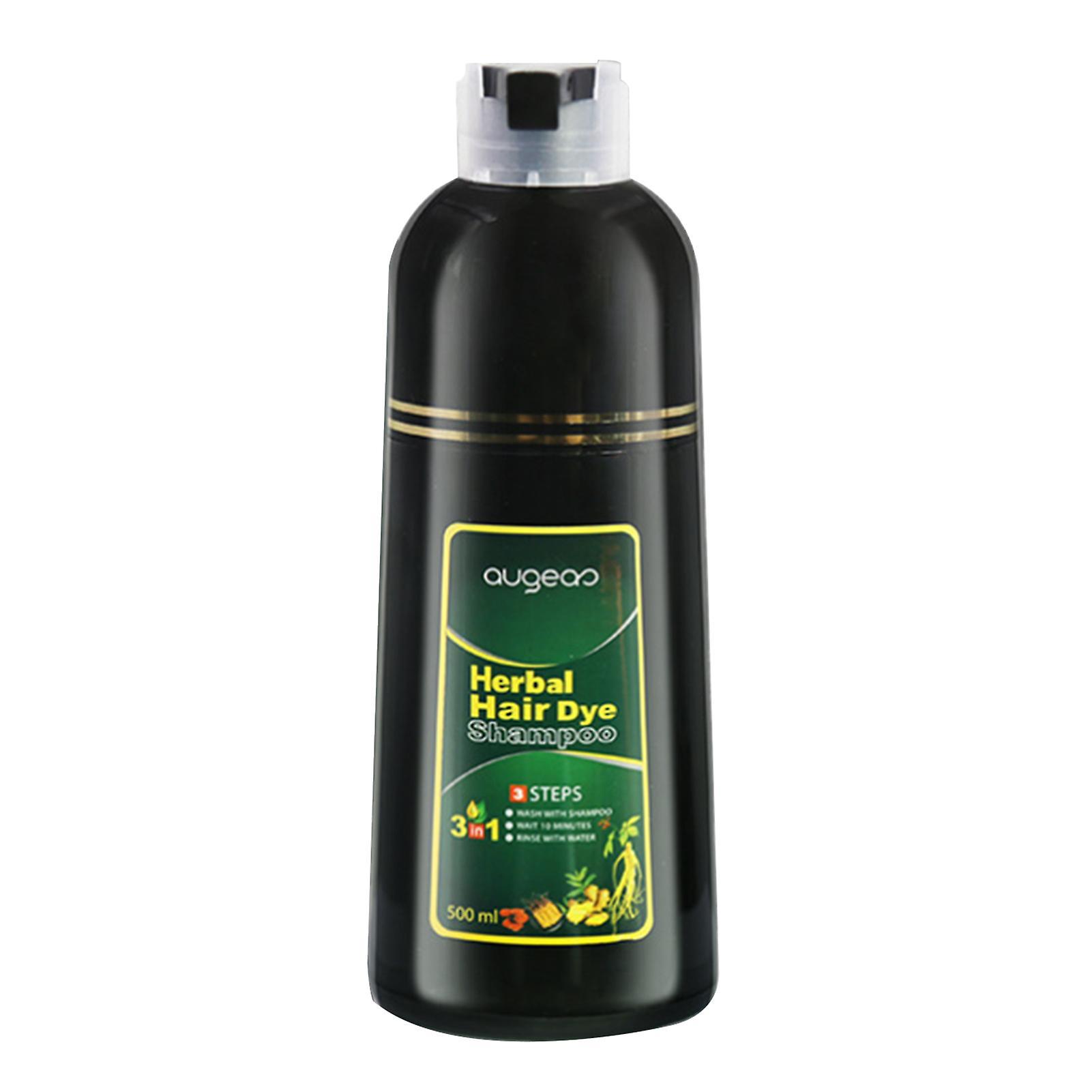 Augeas 500ml Foam Herbal Hair Dye Shampoo Mild Non-irritating Natural Long-lasting No Black Scalp Hair Care type 2