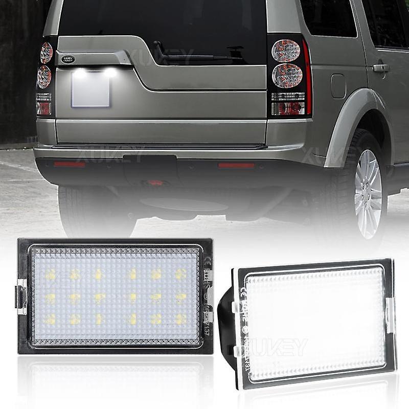 2pc Number Plate Lights Led Rear License Plate Lamp For Land Rover Discovery 3 05-09 Discovery 4 Freelander 2 Range Rover Sport Motor Vehicle Lighting