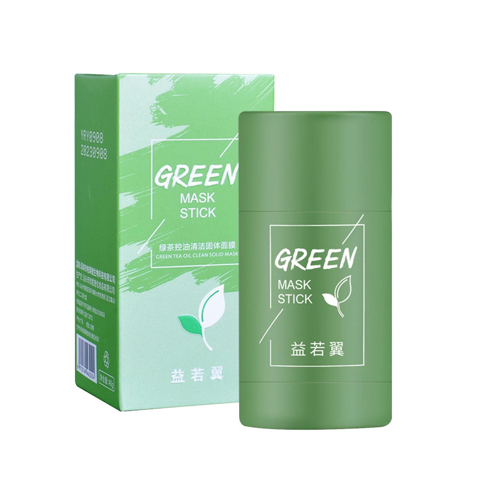 unbrand Green Tea Mask Stick Poreless Deep Cleanse Mask Stick Blackhead Remover Mask For Face With Green Tea Extract Deep Pore Cleansing Moisturizi...