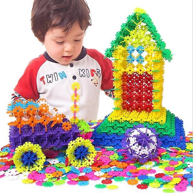 Slowmoose Plastic, Snowflake Building 3d Puzzle - Creative Construction 400pcs