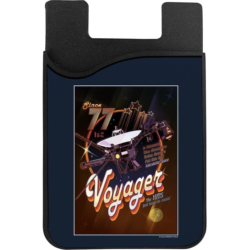 NASA Voyager Disco Interplanetary Travel Poster Phone Card Holder Navy Blue 5.5cm x 8.5cm