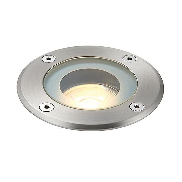 Saxby Lighting (Poole) Pillar Outdoor Round IP65 50W Polished Stainless Steel & Clear Glass