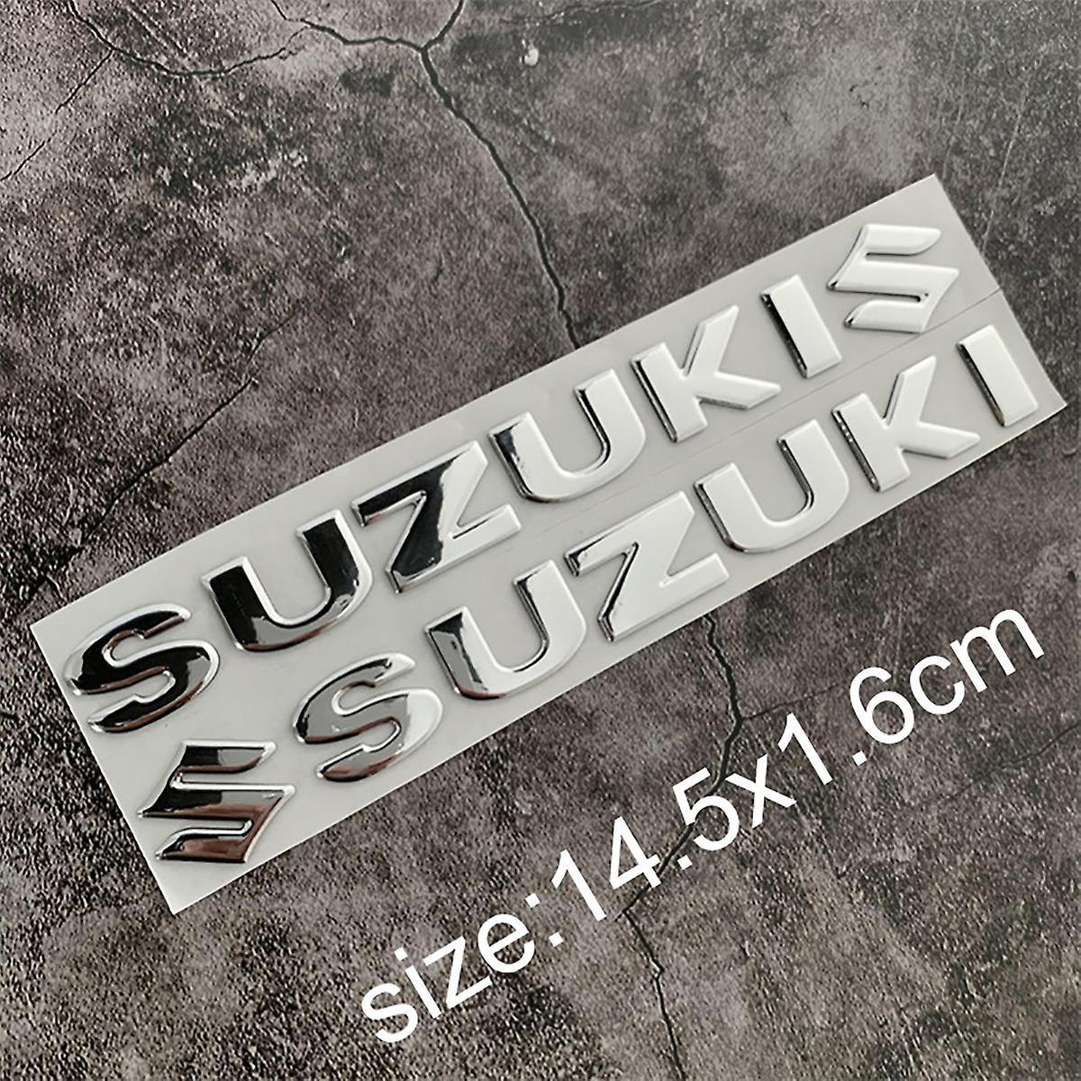 Redkid For Suzuki 3d Logo Sticker Car Decal Tank Emblem Silver Gold Badge Silver small