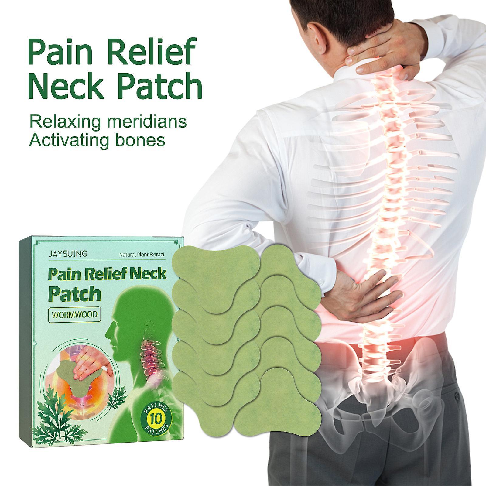 Frusde Wormwood Neck Patch, Pain Relief Neck Patch, Pain Improvement Wormwood Neck Sticker Plaster For Neck Shoulder Leg Knee 30pcs