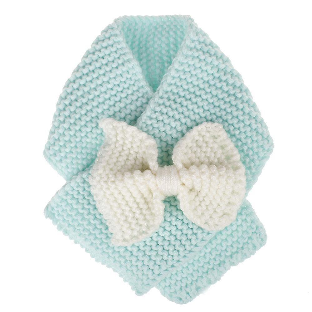 Slowmoose Cute Winter Warm,  Bow-knot Scarf Sky Blue