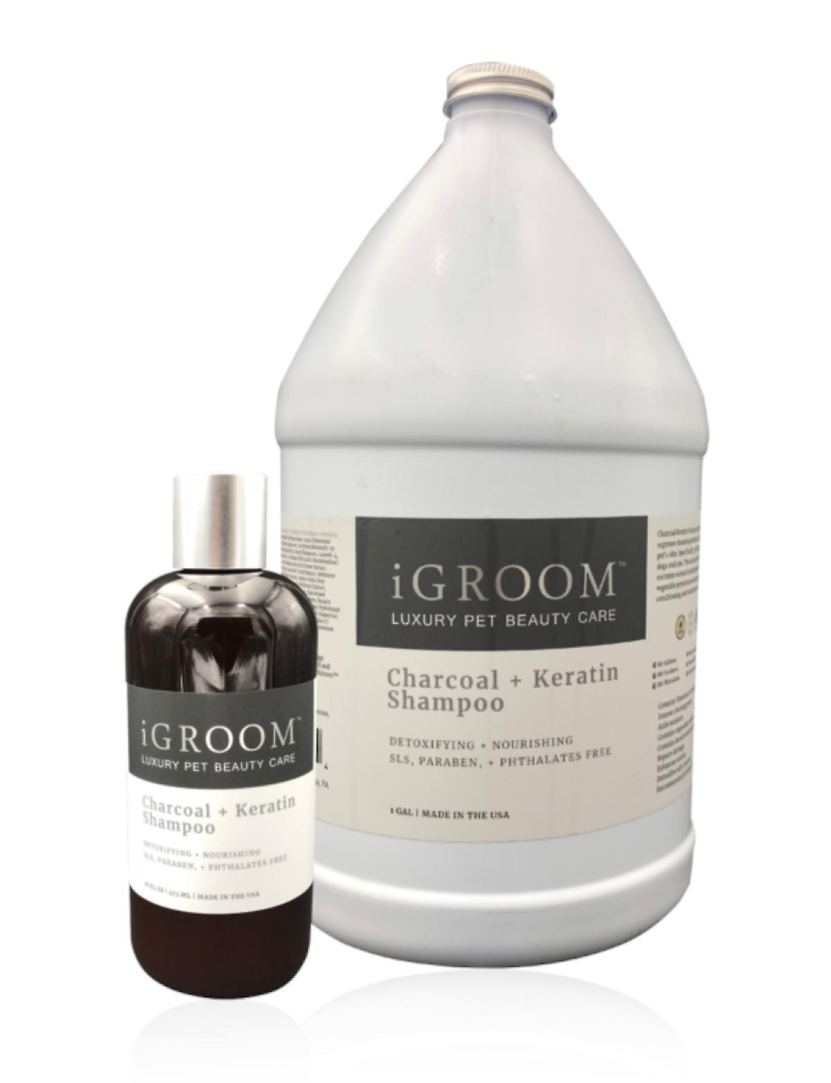 iGroom Charcoal + Keratin Dog Shampoo - Detoxifying & Nourishing Does not apply 473ml