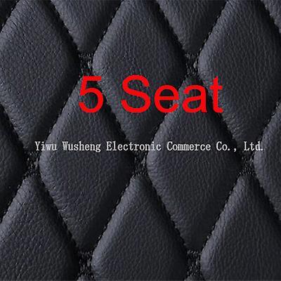 Jelivey Artificial Leather Custom Car Floor Mats for BMW 3 Series F30 F31 Touring F34 GT G20 2020-2023 Car Accessories Interior Details Black 5 Sea...