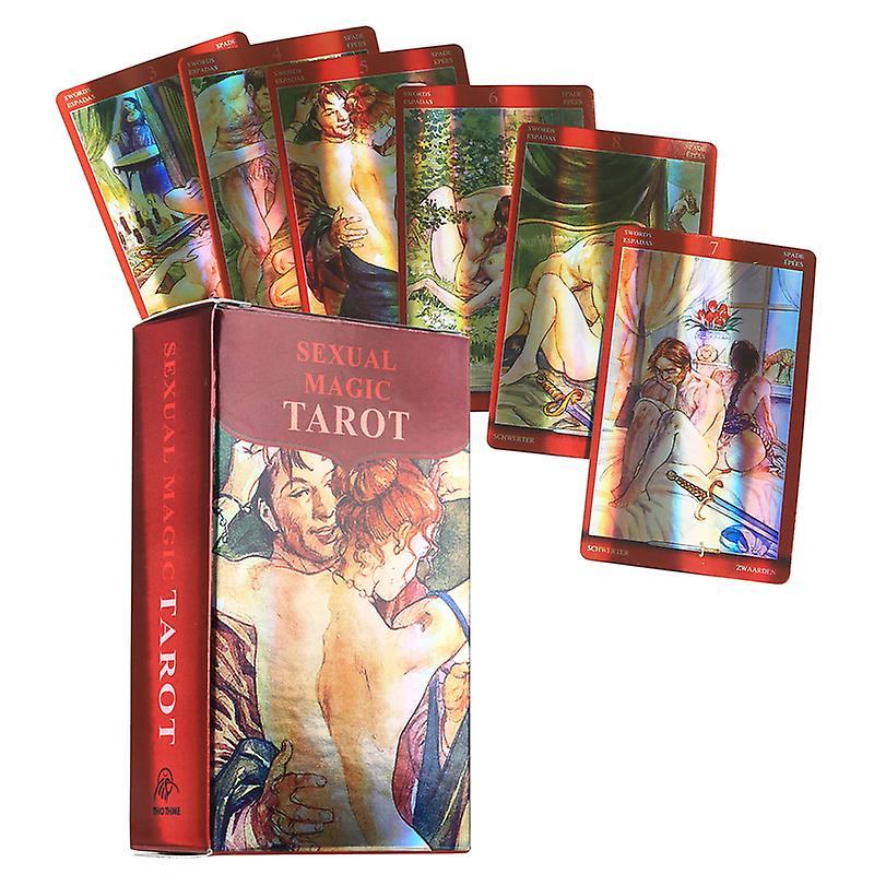 Unbrand Sexual Magic Tarot Cards Playing Card Tarot Family Party Board Game Divination Colorful one size