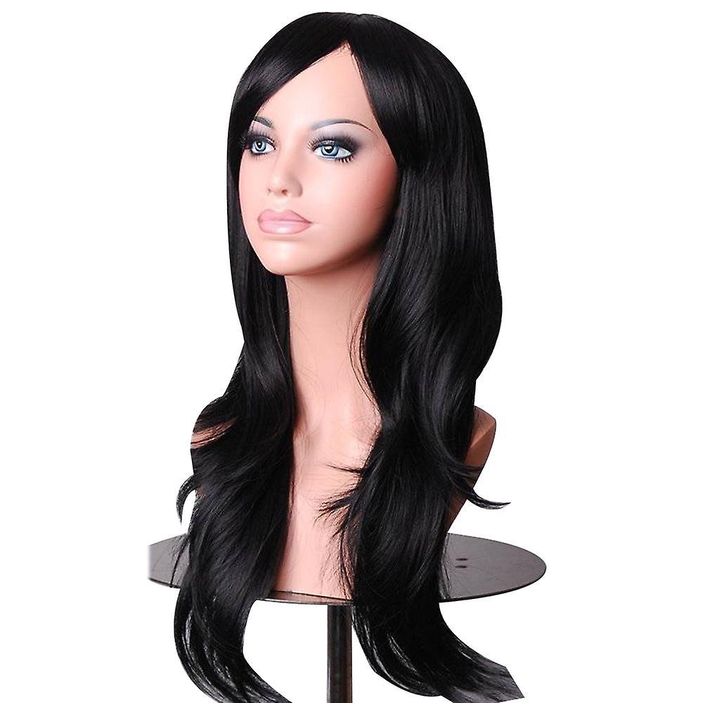 Baicccf Wig Short Curly Wig With Bangs Green Wig Synthetic Wigs Women Girls Wig With Wig Cap-black