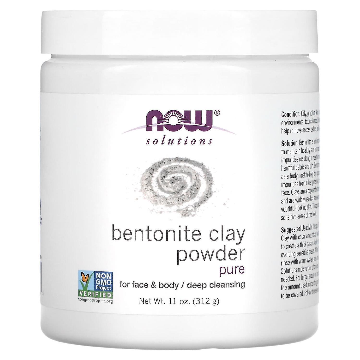 NOW Foods, Bentonite Clay Powder, Pure, 11 oz (312 g)