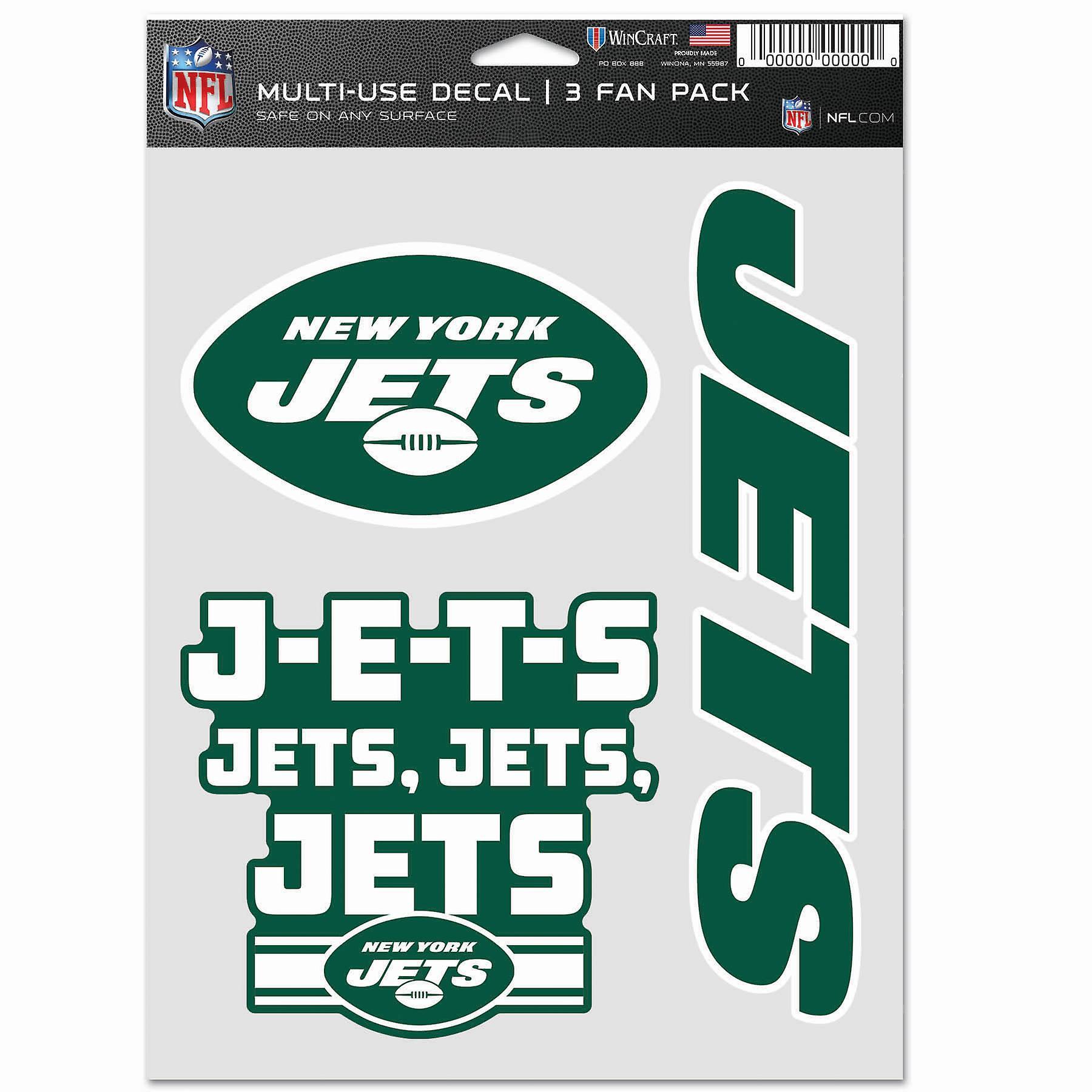 Wincraft NFL Sticker Multi-Use Set of 3 20x15cm - New York Jets