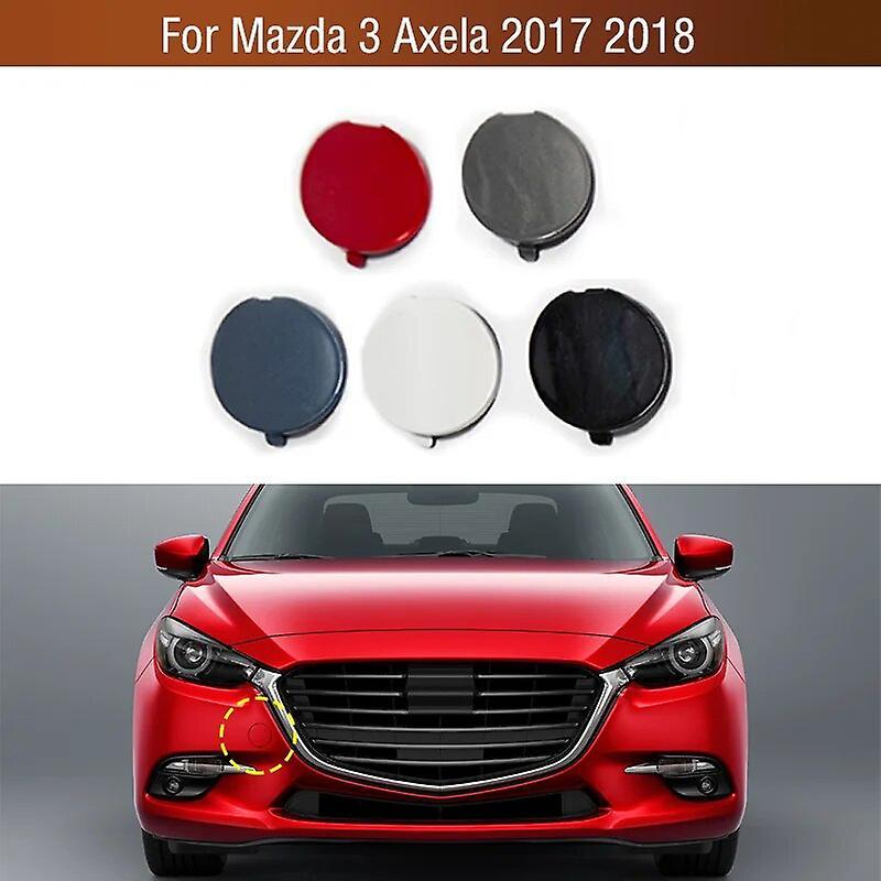 Bicaco For Mazda 3 Axela 2017 2018 Car Front Bumper Tow Hook Cover Lid Towing Trailer Hauling Eye Cap B63b-50-a11-bb Bane-50-a11-bb black