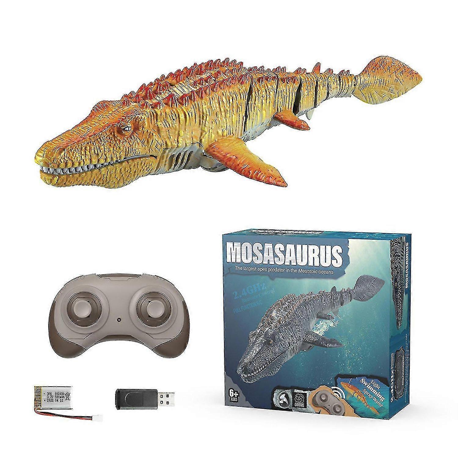 Aoui 2023  Remote Control Mosasaurus Dinosaur Toys Compatible with Kids, Upgrade Mosasaurus Water Toy-Q