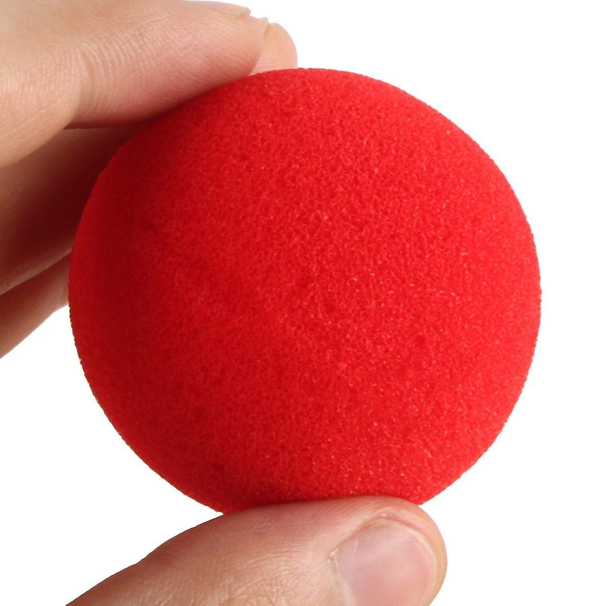 Slowmoose Red Sponge Balls - Magic Props Clown Nose Tricks 1pcs