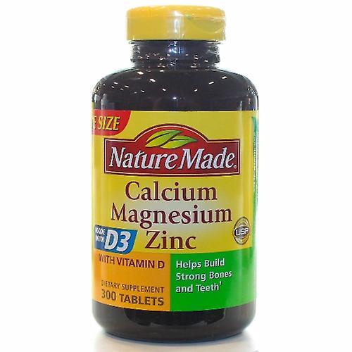 Nature Made Calcium - Magnesium & Zinc, 300 Tabs (Pack of 1)