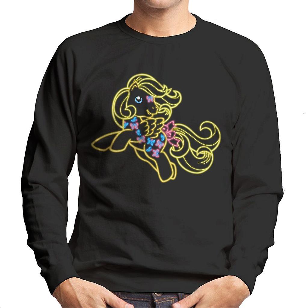 My Little Pony Yellow Neon Men's Sweatshirt Black Small