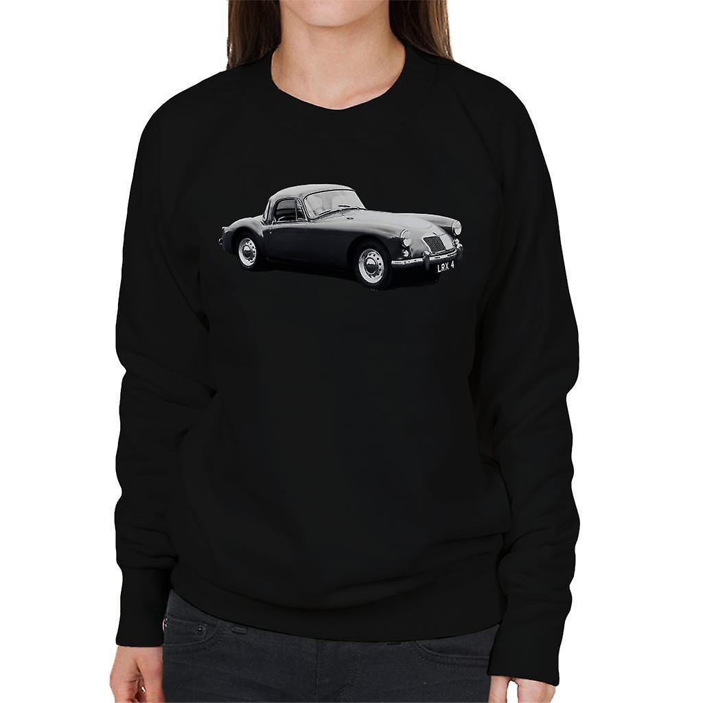 MG Side View British Motor Heritage Women's Sweatshirt Black XX-Large