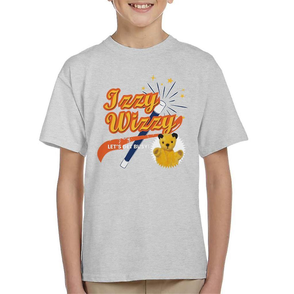 Sooty Magic Wand Izzy Wizzy Let's Get Busy Kid's T-Shirt Heather Grey Small (5-6 yrs)