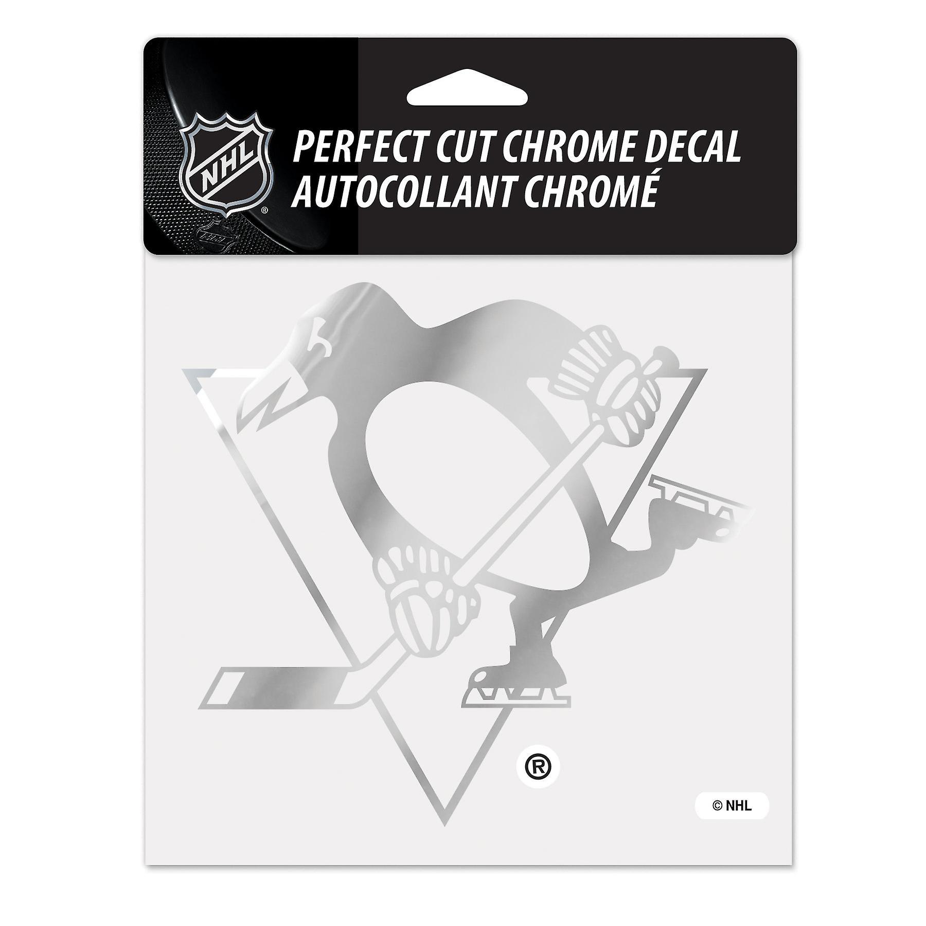 Wincraft Sticker 15x15cm - NHL CHROME Pittsburgh Penguins Silver One Size