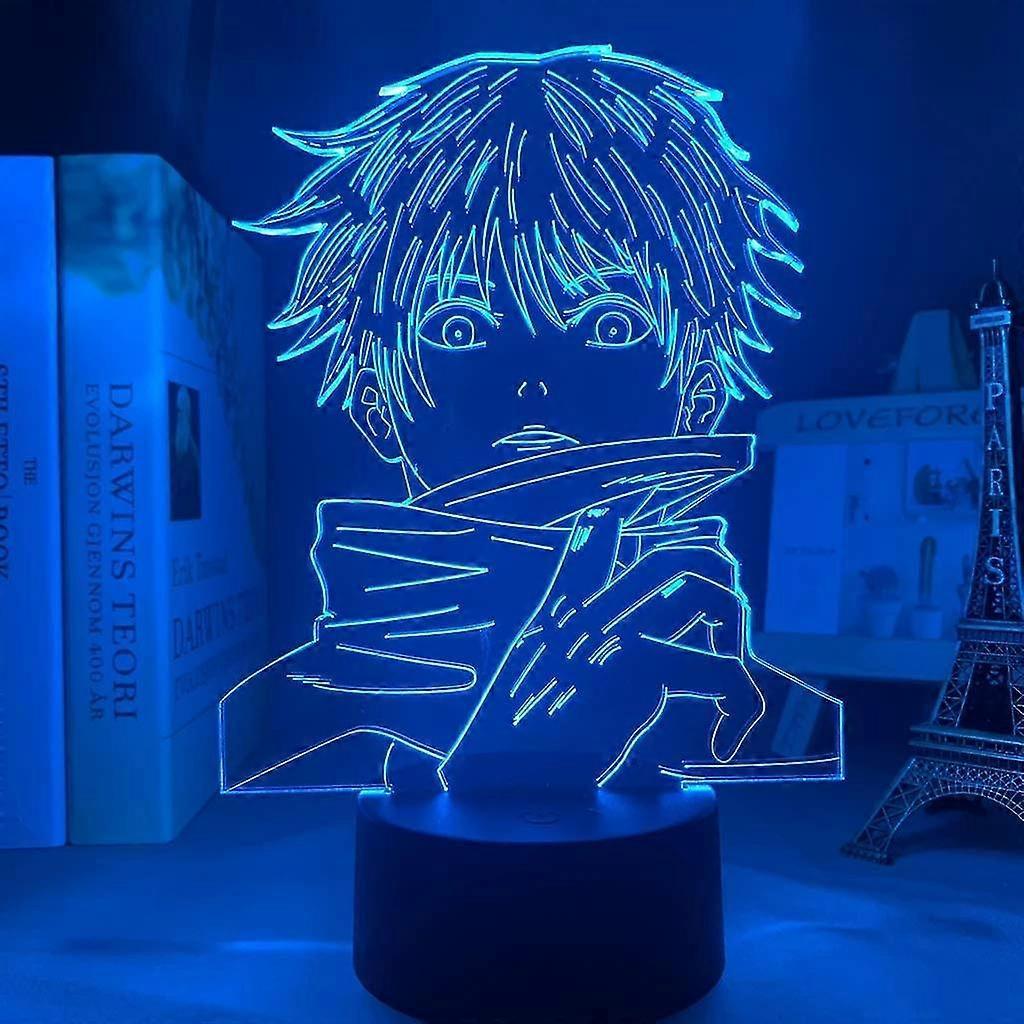 Ubiuo Anime Jujutsu Kaisen Satoru Gojo Lamp Cool 3d Illusion Night Lamp Home Room Decor