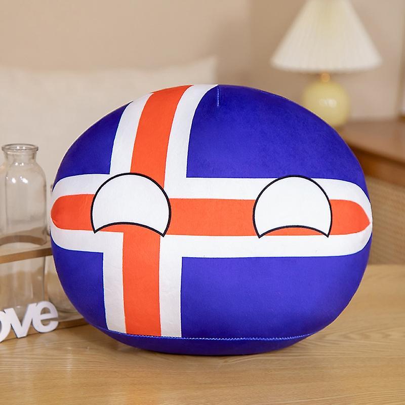 Scvvd 70 Styles 10cm Country Ball Plush Toys Polandball Pendant Country Balls Decor Countryball Stuffed Do Iceland