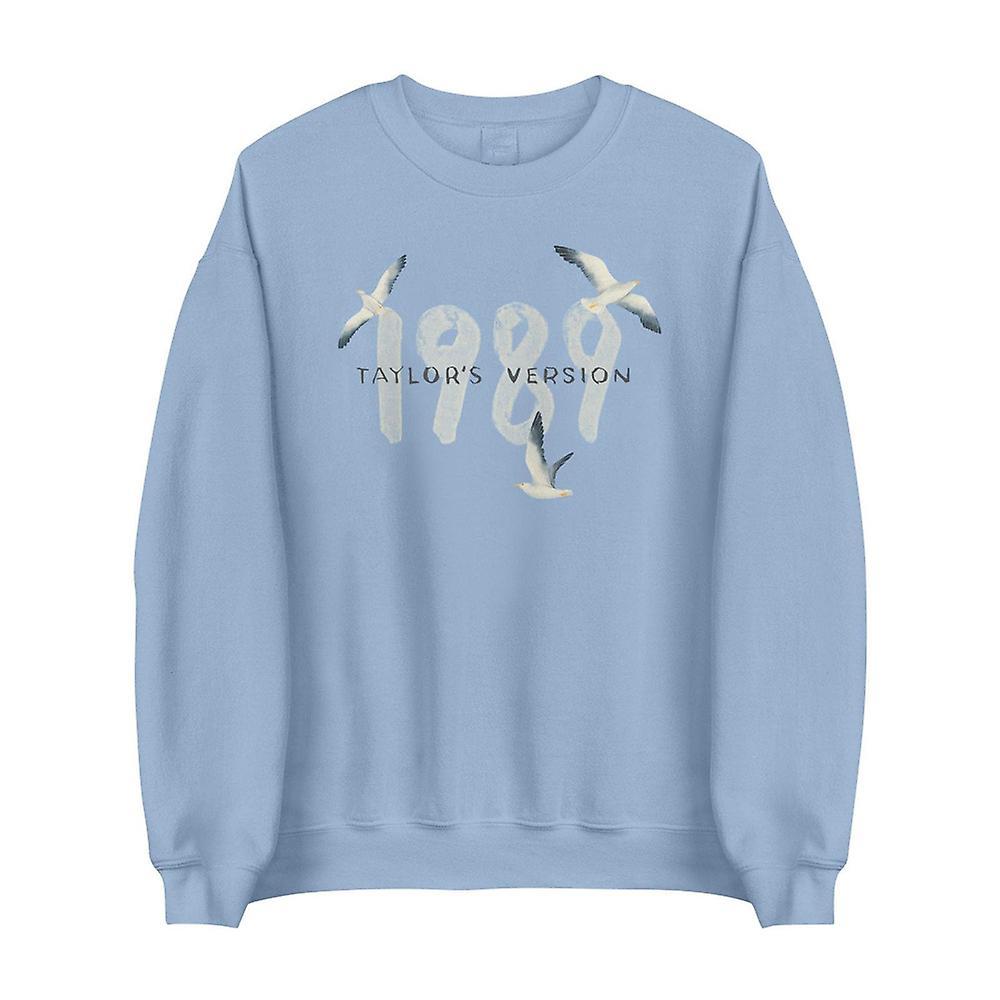 Manchalk Womens Taylor Swift 1989 Concert Sweatshirt Long Sleeve Casual Loose Baggy Crewneck Pullover Blouse Tops For Swiftie Fans Gifts Light Blue...