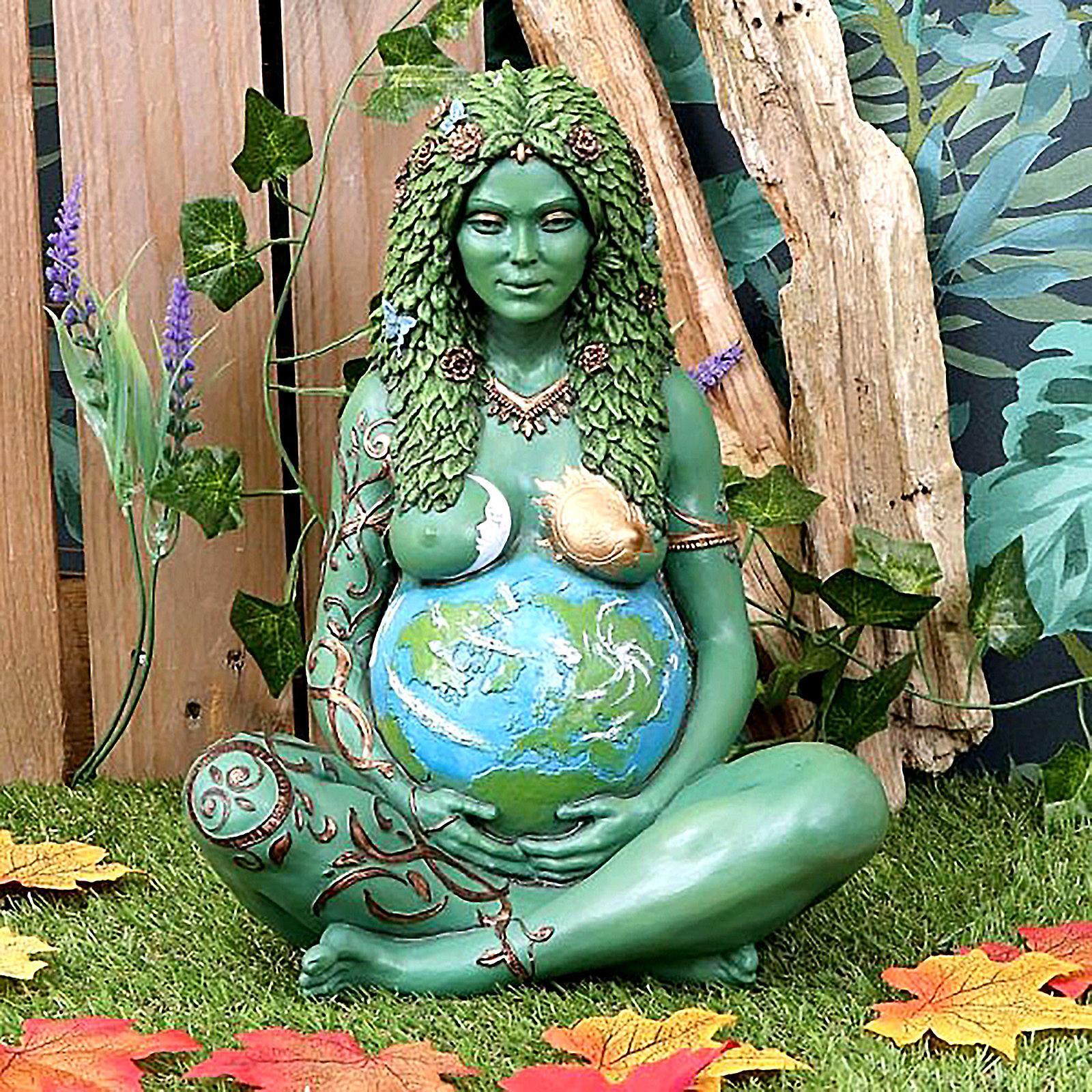 Hefansi Mother Earth  Art Statue Polyresin Figurine Mother Earth  Statue 15CM