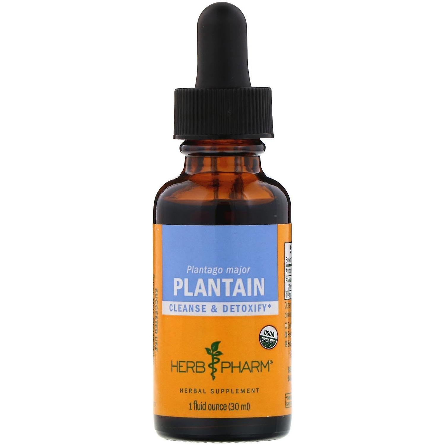 Herb Pharm, Plantain, Fresh Leaf, 1 fl oz (30 ml)