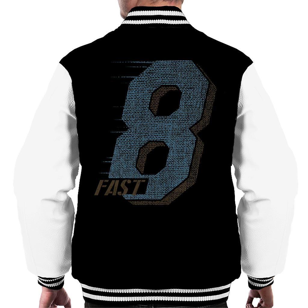 Fast & Furious Fast and Furious Fast 8 Large Icon Men's Varsity Jacket Black/White X-Large