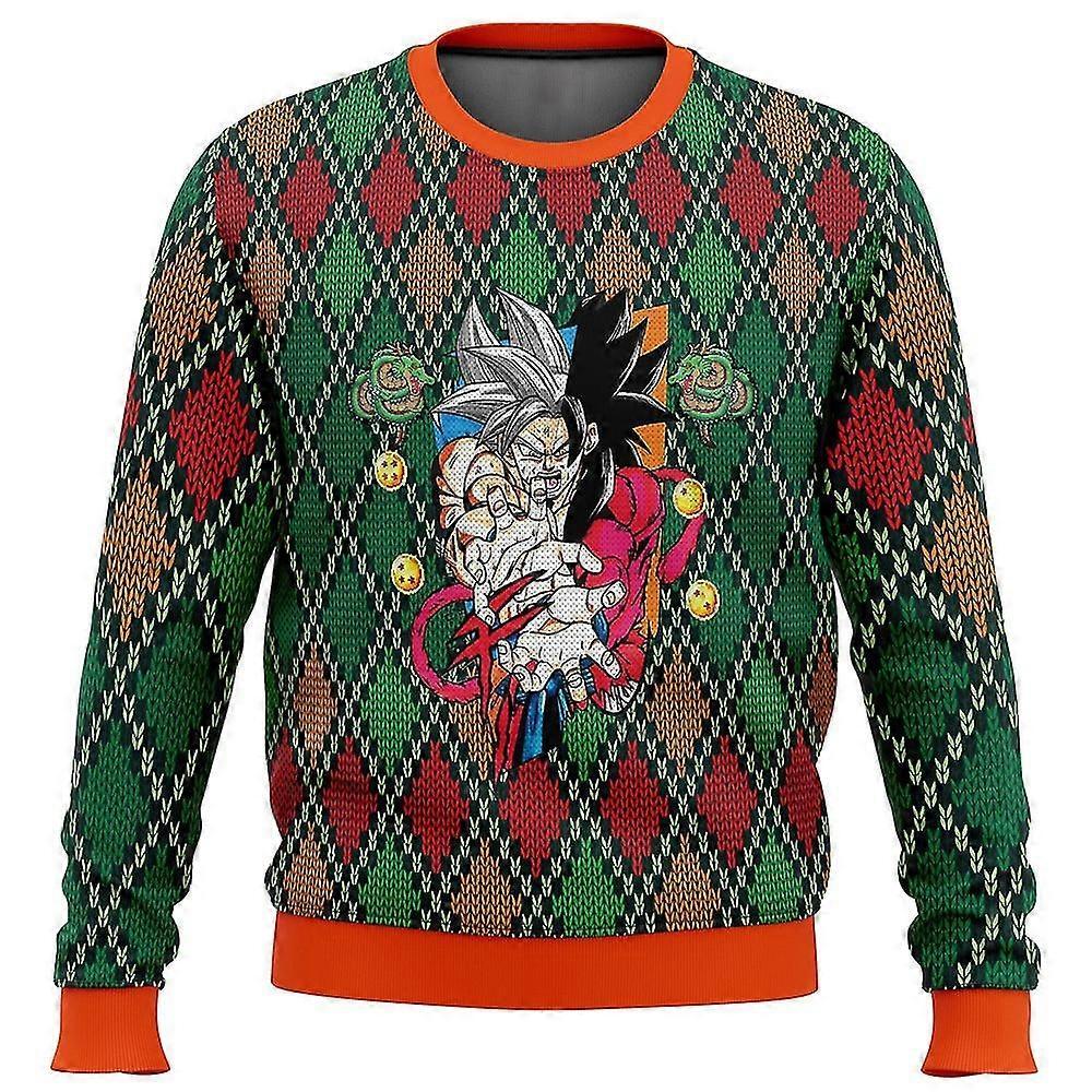 Sssxv Dragon Ball Heroes Son Goku Christmas Sweater Carnival style 1 L