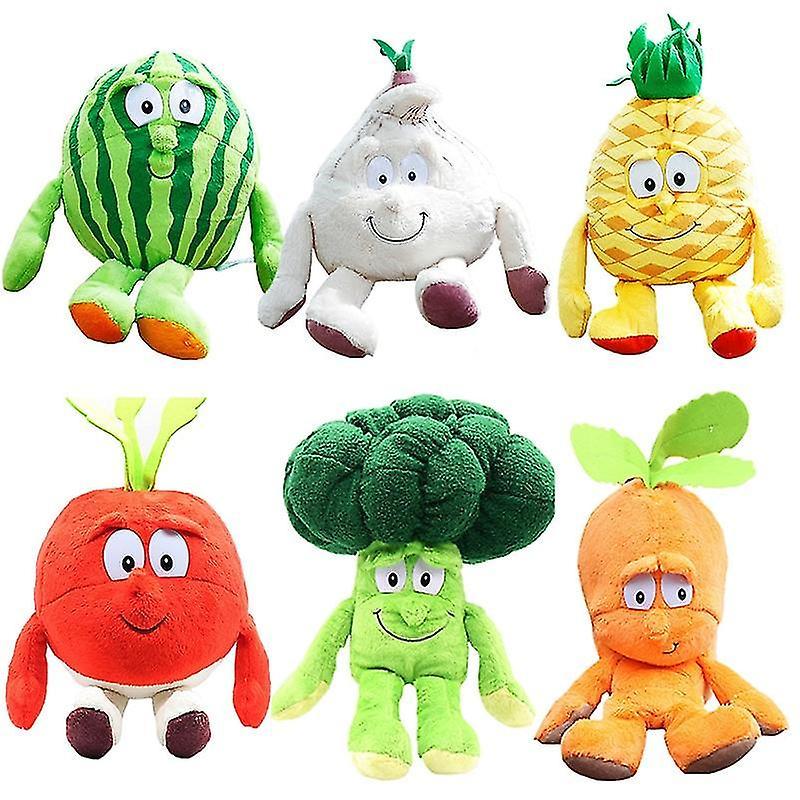 Htclv 25cm Fruit Vegetable Plush Toys Pumpkin Pineapple Plush Dolls Banana Cauliflower Blueberry Stuffed Plushie Birthday Best Gifts Style 7