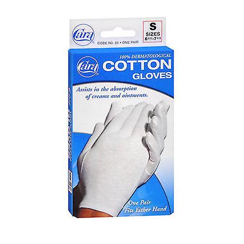 Cara  Dermatological Cotton Gloves Ladies, Small 1 pair (Pack of 1)