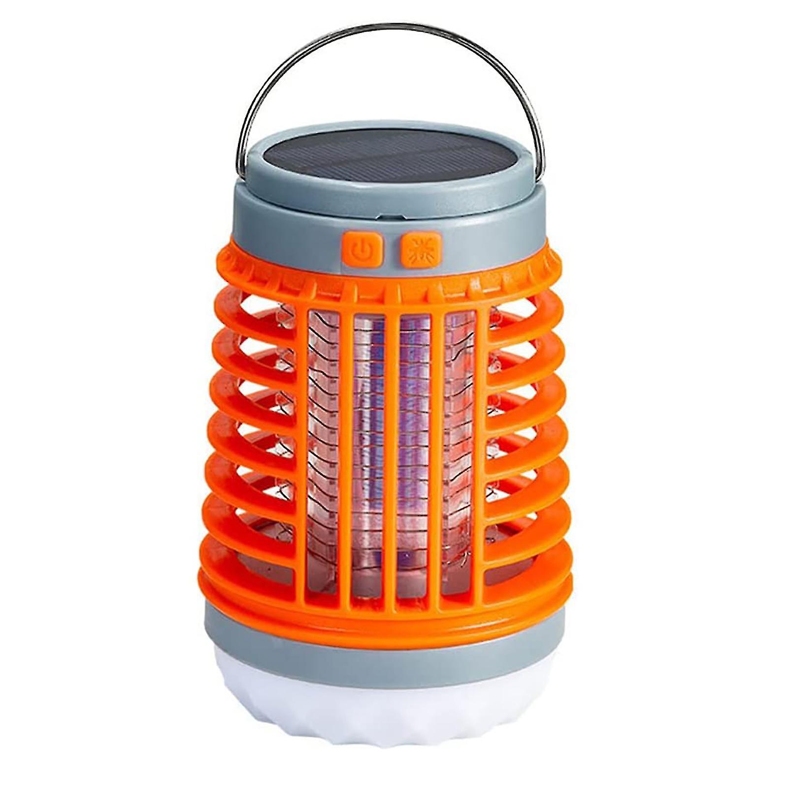 Shznv Solar Usb Mosquito Killer Light Electric Trap Lamp Fly Bug Zapper Pest Control Orange