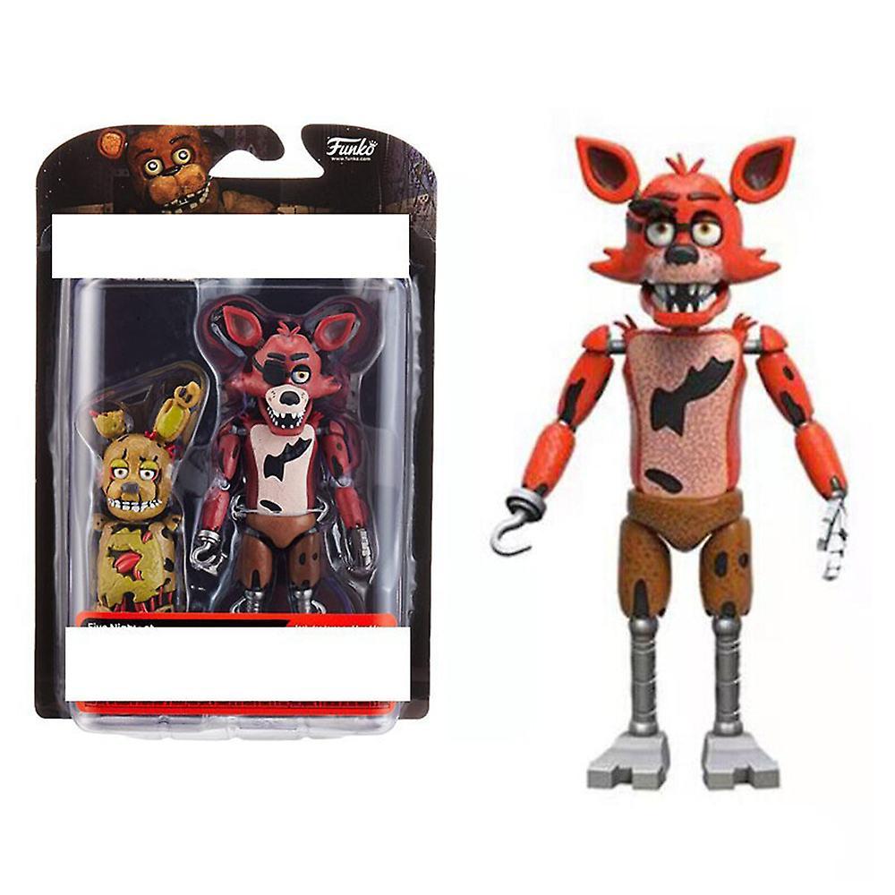 Shinestar Five Nights At Freddy's Game Action Figures Toys Set FNAF Bonnie Foxy Collectible Models Toy Ornament Decoration Gift D