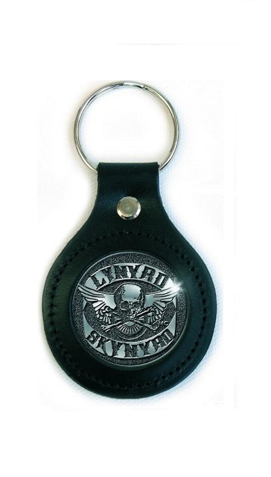 Lynyrd Skynyrd Keyring Skull Band Logo Keychain Black One Size