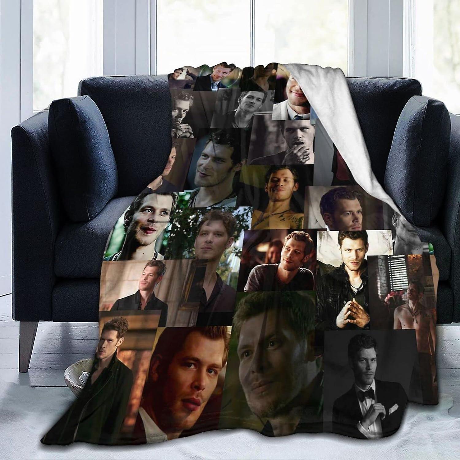 Kerota Joseph Klaus Morgan Mikaelson Blanket, Ultra Soft Lightweight Flannel Fleece Throw Blankets Warm Air Conditioning Blanket For Couch Sofa Bed...