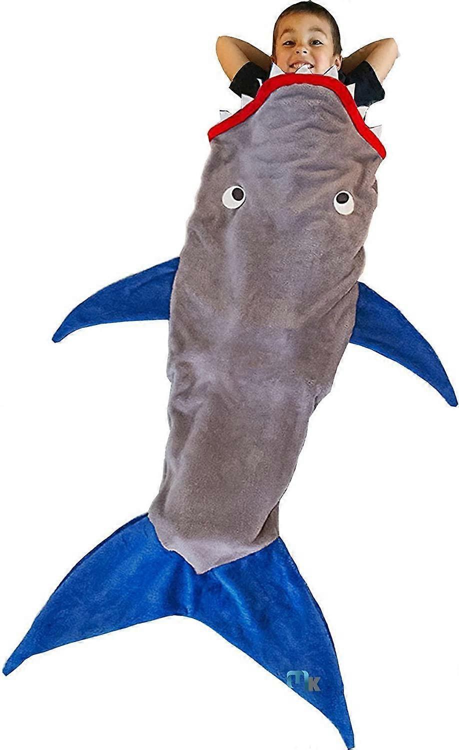 Szyy Shark Blanket Mermaid Tail Shark Sleeping Bags Cozy Warm (Shark)