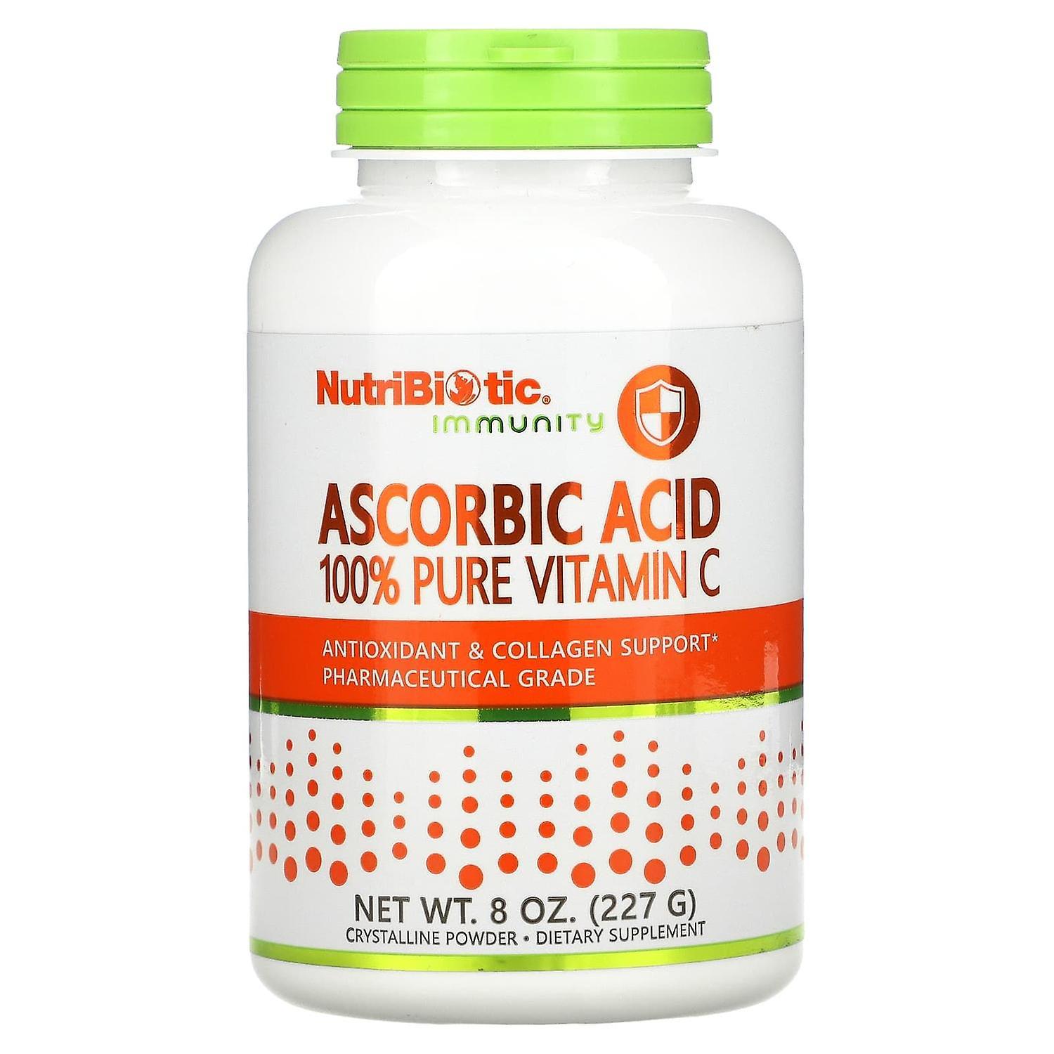 NutriBiotic, Immunity, Ascorbic Acid, 100% Pure Vitamin C, Crystalline Powder, 8 Oz (227 g)