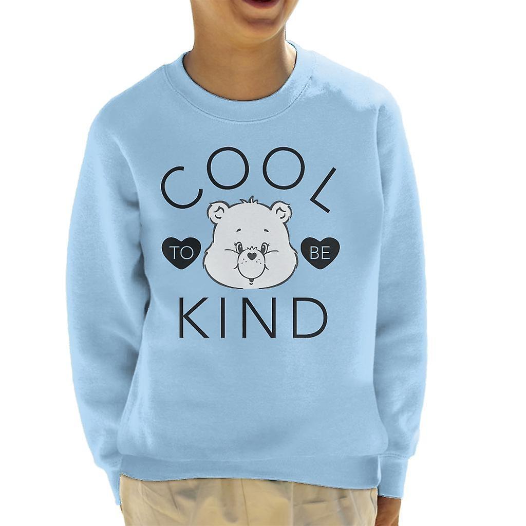 Care Bears Tenderheart Bear Cool To Be Kind Kid's Sweatshirt Sky Blue Medium (7-8 yrs)