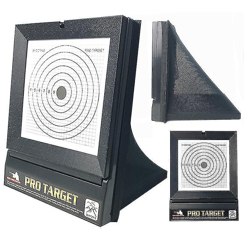 Vonkayi Airsoft Targets For Shooting+20pcs Paper, Reusable Bb & Pellet Guns With Trap Net Catcher , Heavy-duty Paper