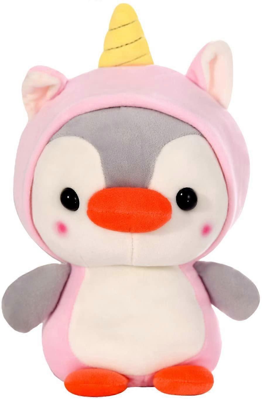 Tinor Penguin Stuffed Animal Toy in Costume, Cute Plush Toys for Kids Stuffed Animals Gift for Lover, Boys and Girls Birthday 10 Inch (Unicorn)