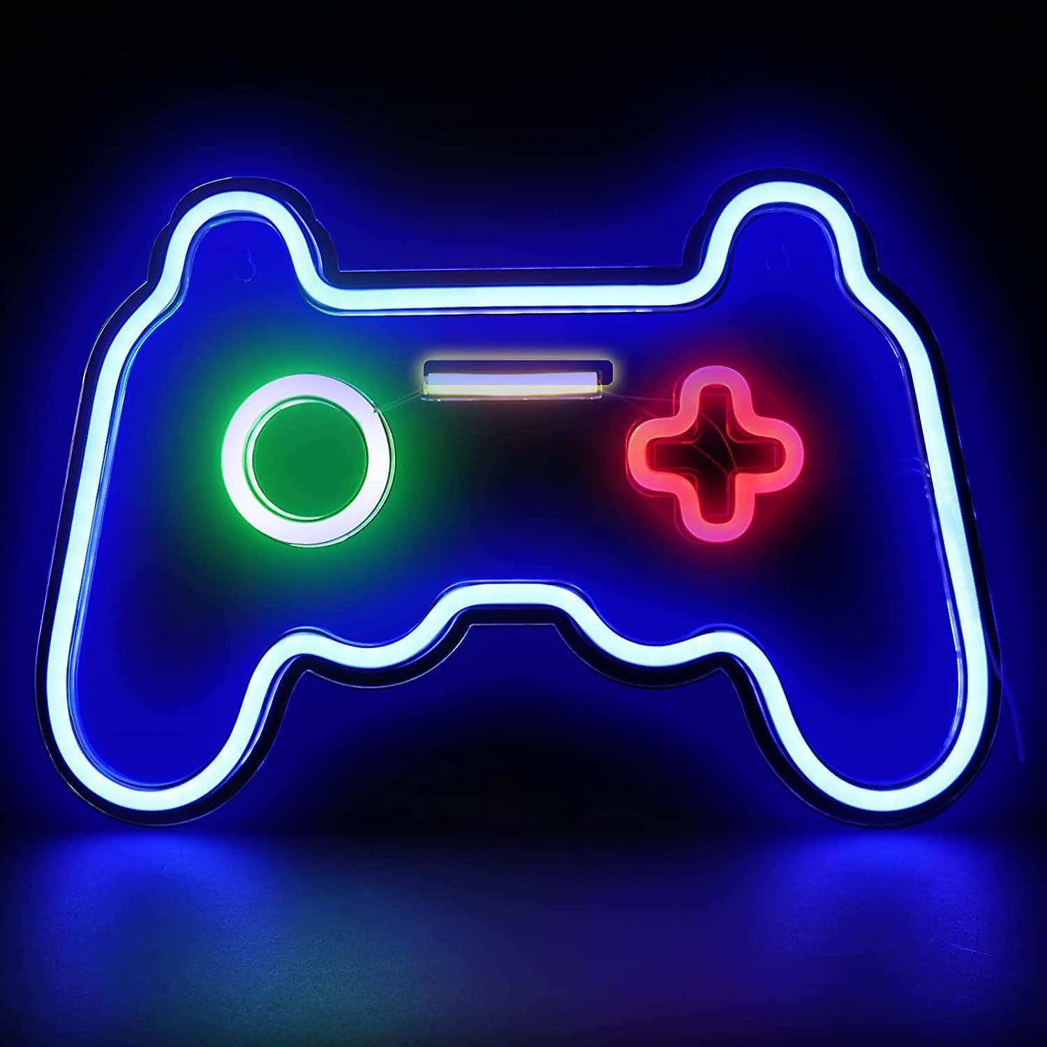 Phwj Gaming Wall Lamp - Neon Light Sign For Gamer Bedroom - Usb Powered Led Night Light - Neon Light For Gamer Setup, Bedroom, Gaming Room