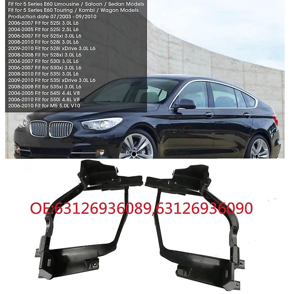 Scitoo Headlight Mounting Brackets Support For BMW 5 Series E60 E61 525I 528Xi 530I HeadLamp Mount Bracket 63126936090 63126936089 Pair