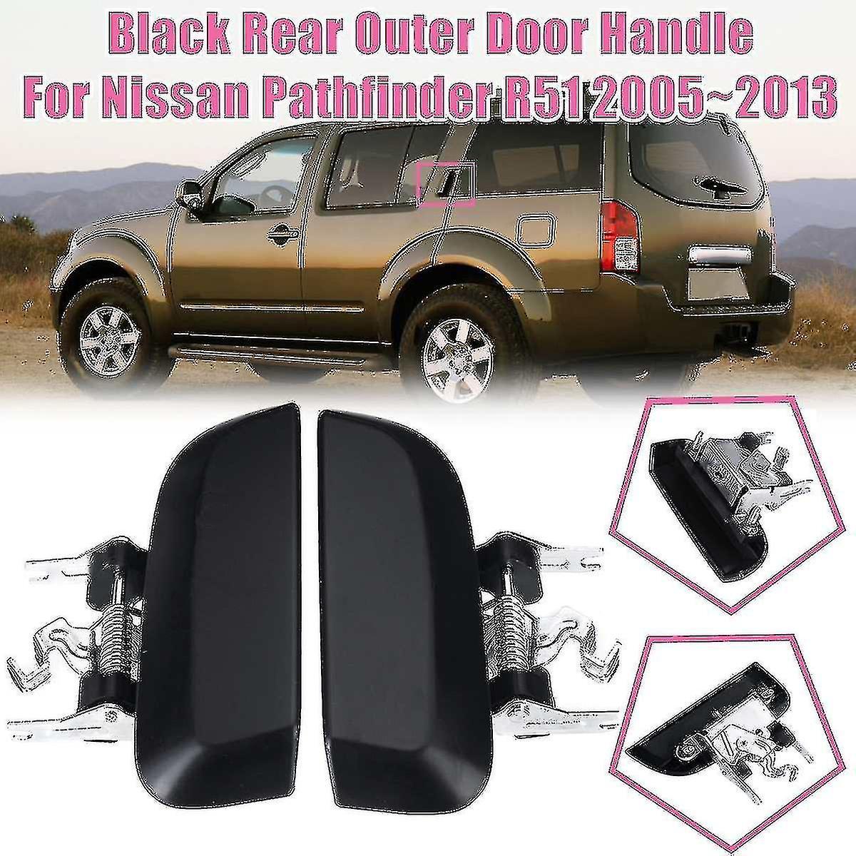 Rear Door Outer Handle Left / Right Side For Nissan Pathfinder R51 2005 2006 2007 2008 2009 2010 2011 2012 2013 Zekai