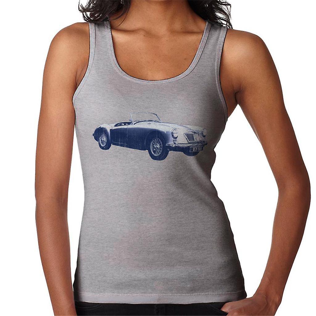 MG MGA 1962 British Motor Heritage Women's Vest Heather Grey XX-Large