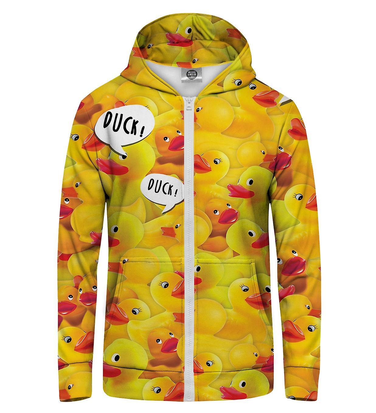 Mr Gugu & Miss Go Mr. GUGU & Miss GO ducks Zip Up Hoodie yellow 2XL