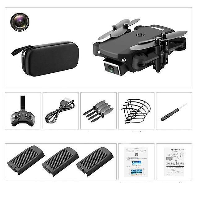 Slowmoose Mini Drone With Camera Quadcopter -kids Black 2.0MP 3Battery