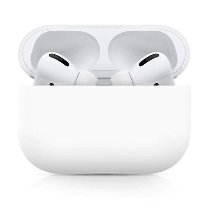 SIFREE Flexible Case for AirPods Pro - Silicone Skin AirPod Case Cover Smooth - White